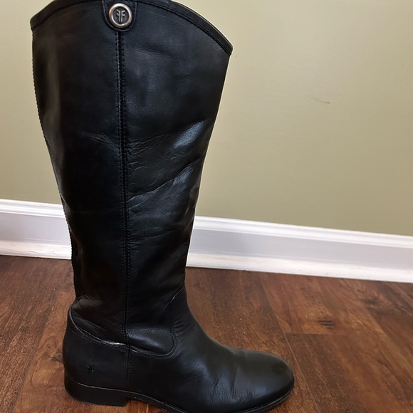 Women's Frye Melissa Button 2 Knee High Leather Boot - Picture 8 of 15